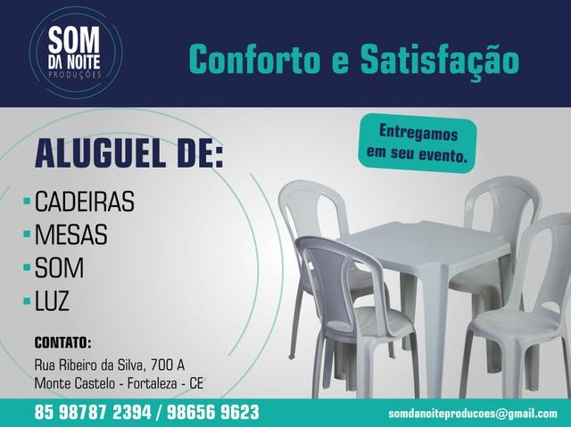 Aluguel de som e luz