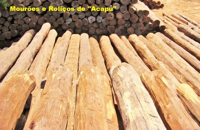 Foto 1 - Mancos mourões esticadores e roliços de madeira