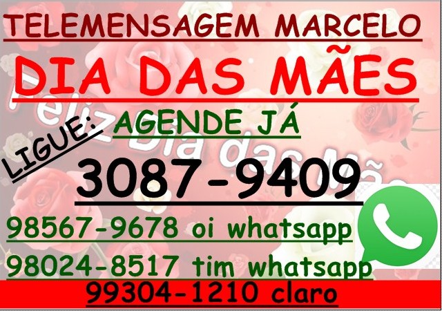 Foto 1 - Telemensagem dia das mes